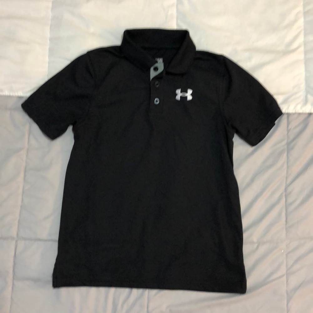 Under armour black polo